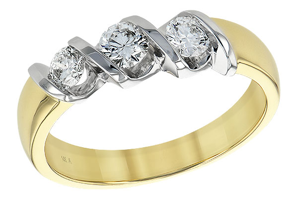 A147-52283: LDS WED RING .20 BR .50 TW
