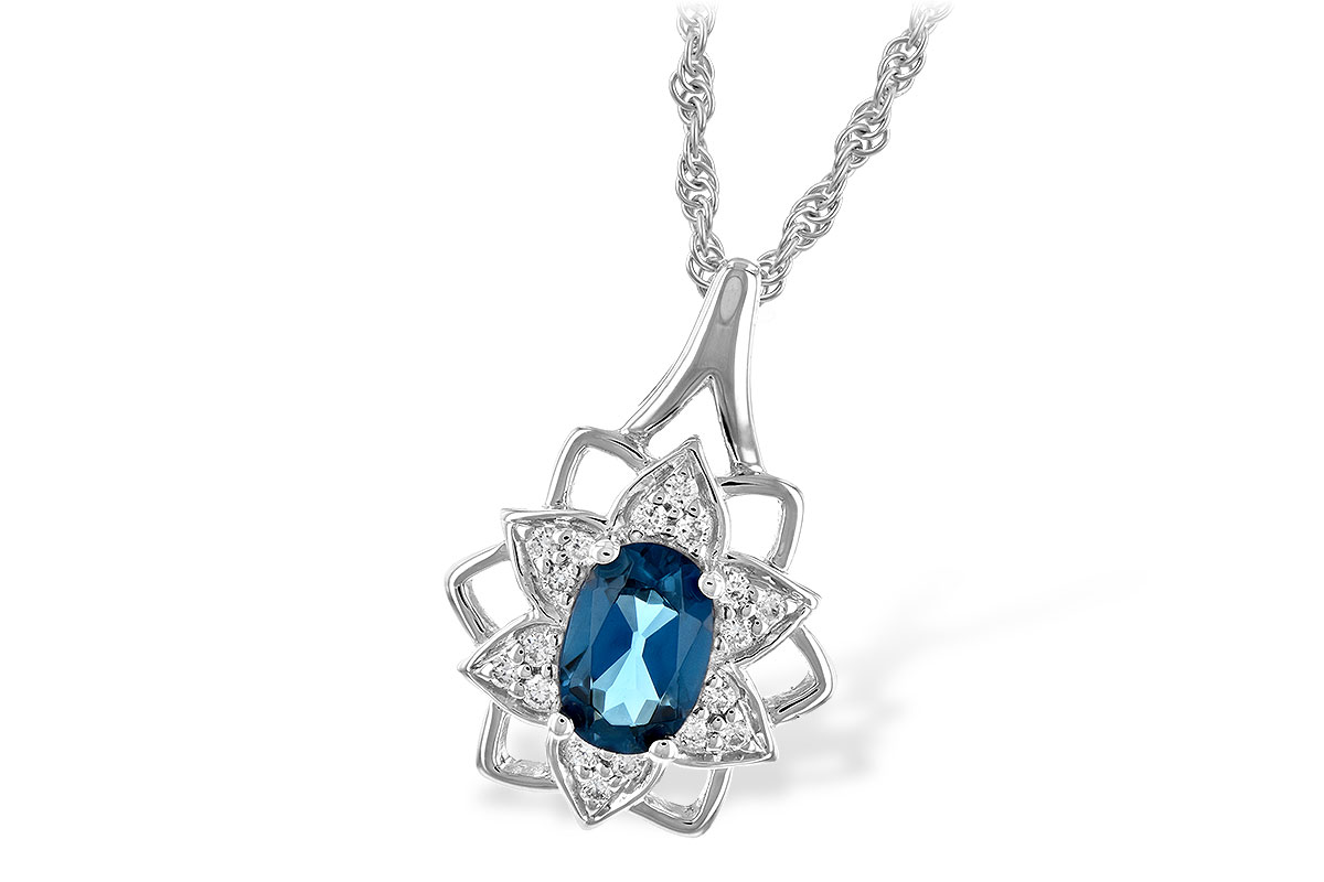 A243-88647: NECK .47 BLUE TOPAZ .56 TGW