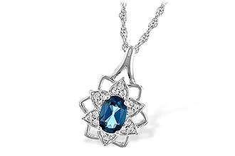 A243-88647: NECK .47 BLUE TOPAZ .56 TGW