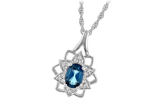 A243-88647: NECK .47 BLUE TOPAZ .56 TGW