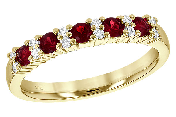 A244-74174: LDS WED RG .44 RUBY .58 TGW