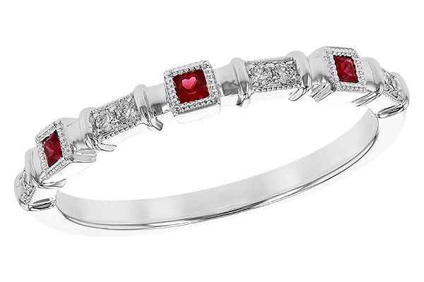 A244-80492: LDS WED RG .09 RUBY .14 TGW