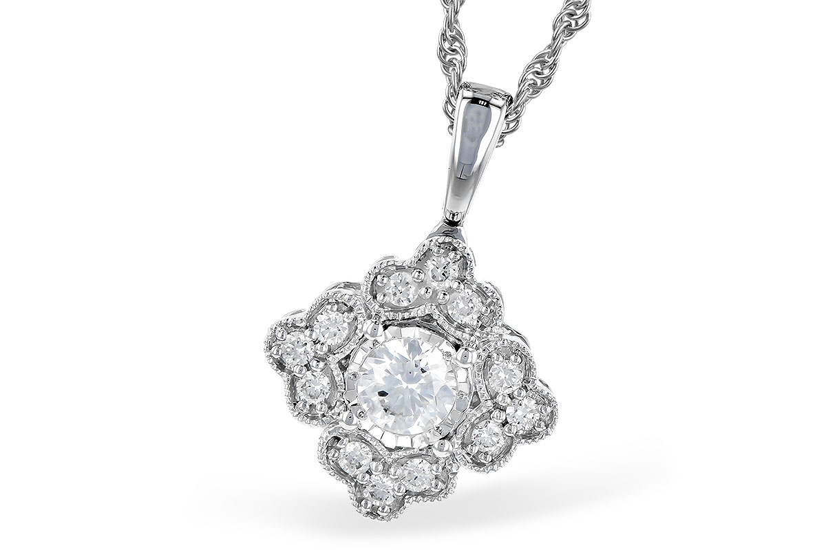 A327-49610: NECKLACE .15 BR .25 TW