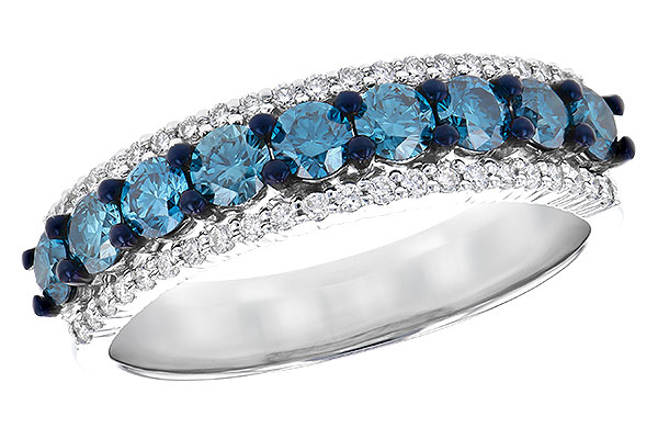 A327-53256: LDS DIA RG .80 TW BLUE DIAS 1.00 TW