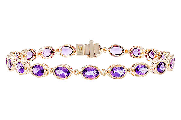 A328-38701: BRACELET 6.86 TW AMETHYST 6.90 TGW