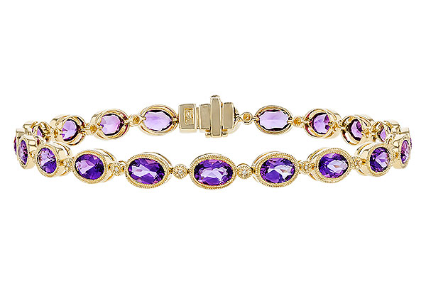 A328-38701: BRACELET 6.86 TW AMETHYST 6.90 TGW