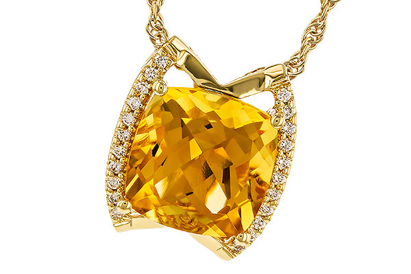 A328-41447: NECKLACE 3.74 CITRINE 3.85 TGW (10MM CIT)
