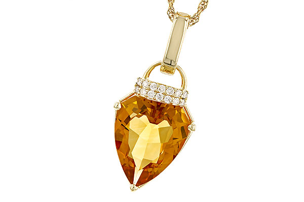 A328-43256: NECKLACE 3.12 CITRINE 3.18 TGW (12x10MM CIT)