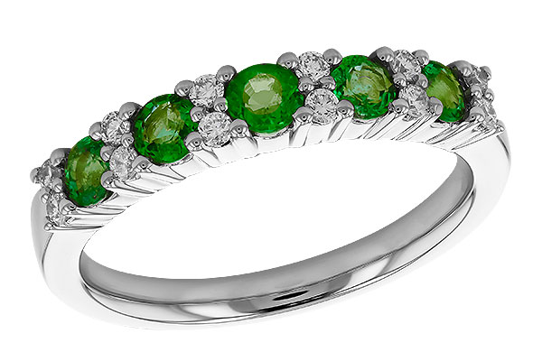 A328-44156: LDS WED RG .55 EMERALD .72 TGW