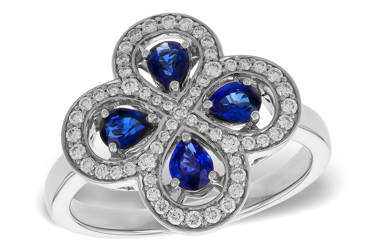 A329-33229: LDS RG .68 TW SAPPHIRE .96 TGW