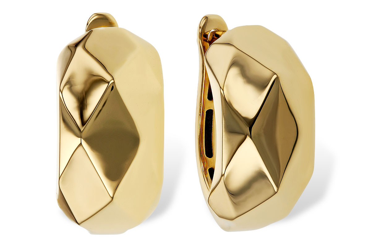 A329-35083: GOLD EARRINGS (18MM)