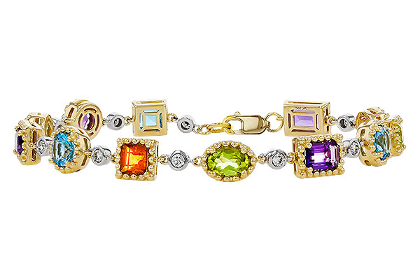 A329-35947: BRACELET 4.63 SEMI-PREC (AMY,BT,CIT,PER) 5.05 TGW