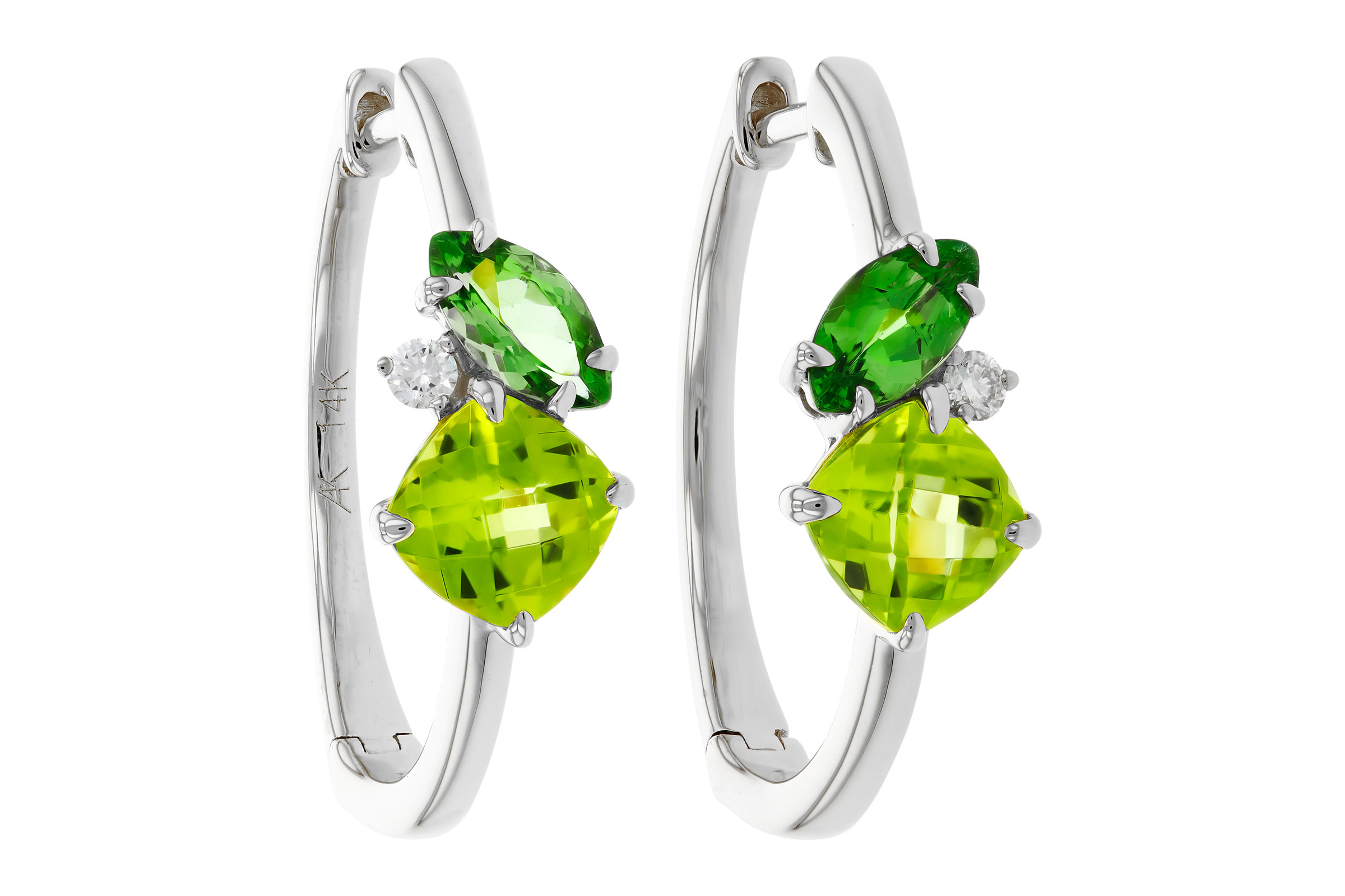 A330-20465: EARRINGS 1.69 TW SEMI-PREC (PER,TSAV) 1.73 TGW