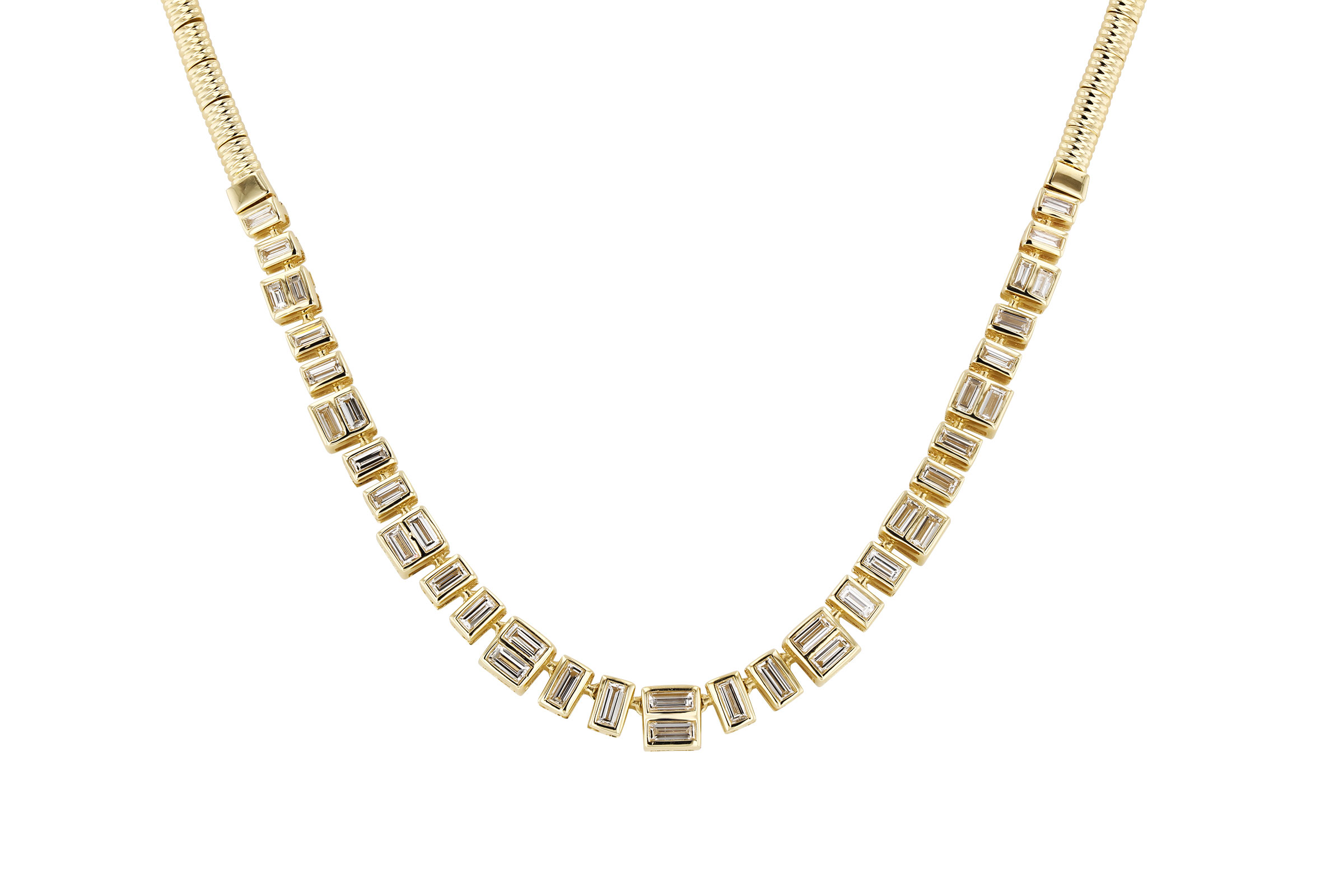 A330-20492: NECKLACE 1.80 TW BAGUETTES (17")