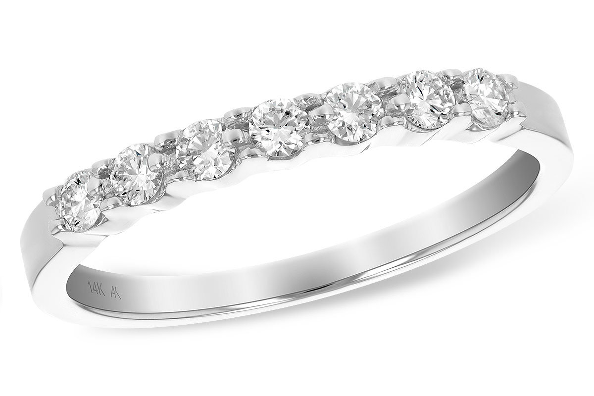 B147-51438: LDS DIA WED RG .25 TW (7 STONES)