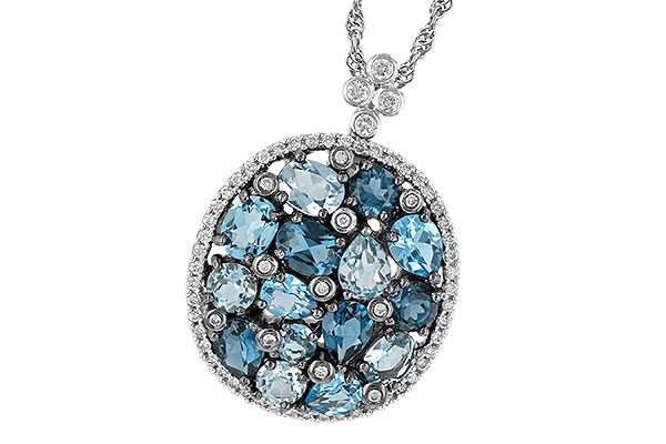 B242-04165: NECK 3.12 BLUE TOPAZ 3.41 TGW