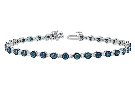 B242-99547: BRACELET 2.35 BLUE DIA 3.17 TW