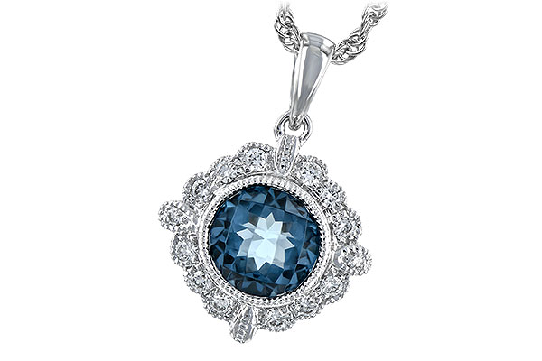 B243-85047: NECK .98 BLUE TOPAZ 1.10 TGW