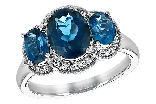 B243-88656: LDS RG 4.20 BLUE TOPAZ 4.33 TGW