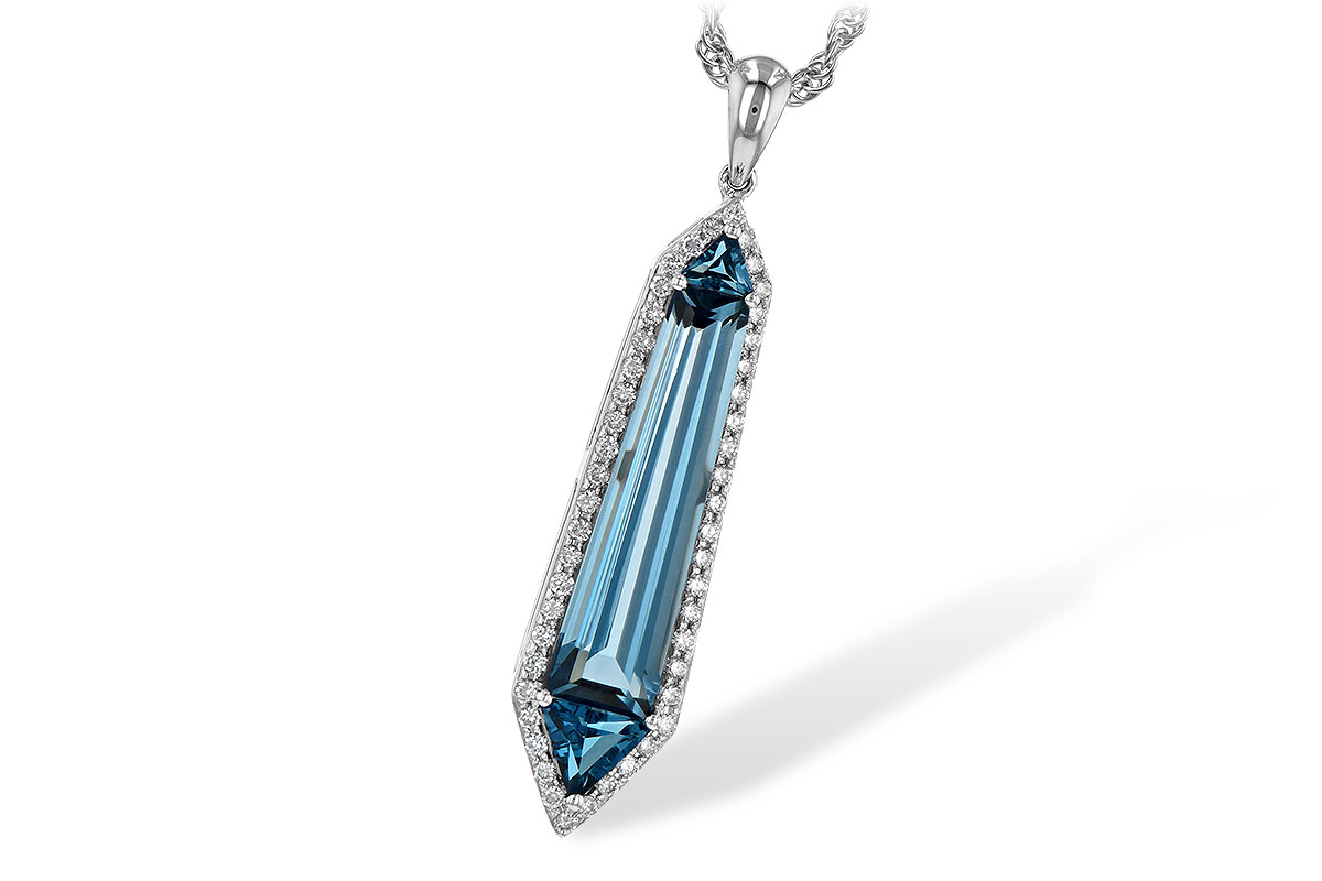 B244-73238: NECK 3.47 LONDON BLUE TOPAZ 3.70 TGW
