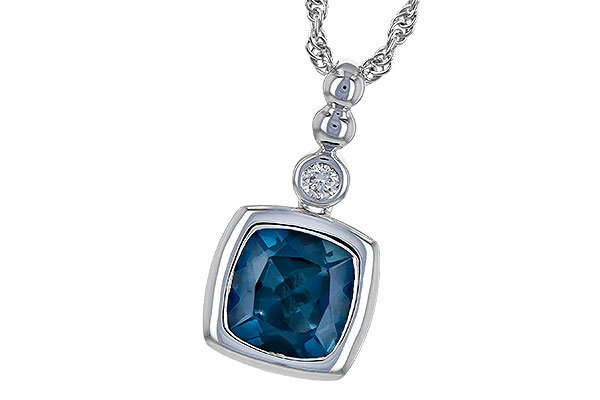 B244-75919: NECK 1.50 LONDON BLUE TOPAZ 1.54 TGW