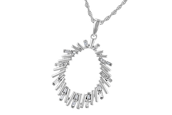 B244-77738: NECK .24 TW BAGUETTE DIAS