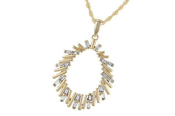 B244-77738: NECK .24 TW BAGUETTE DIAS