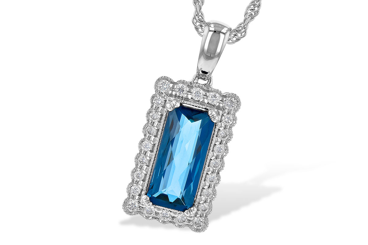 B244-80465: NECK 1.55 LONDON BLUE TOPAZ 1.70 TGW