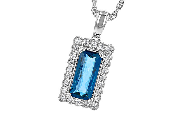 B244-80465: NECK 1.55 LONDON BLUE TOPAZ 1.70 TGW