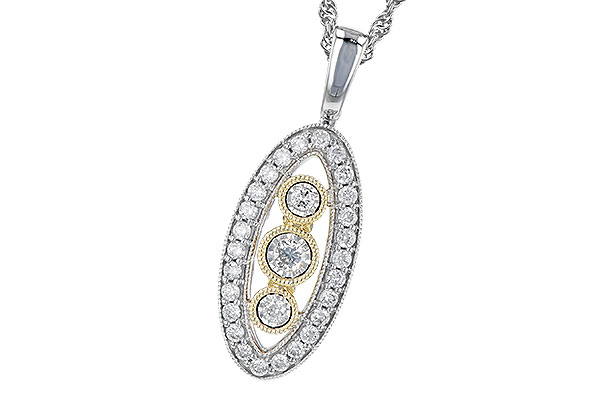 B327-46892: NECKLACE .34 TW