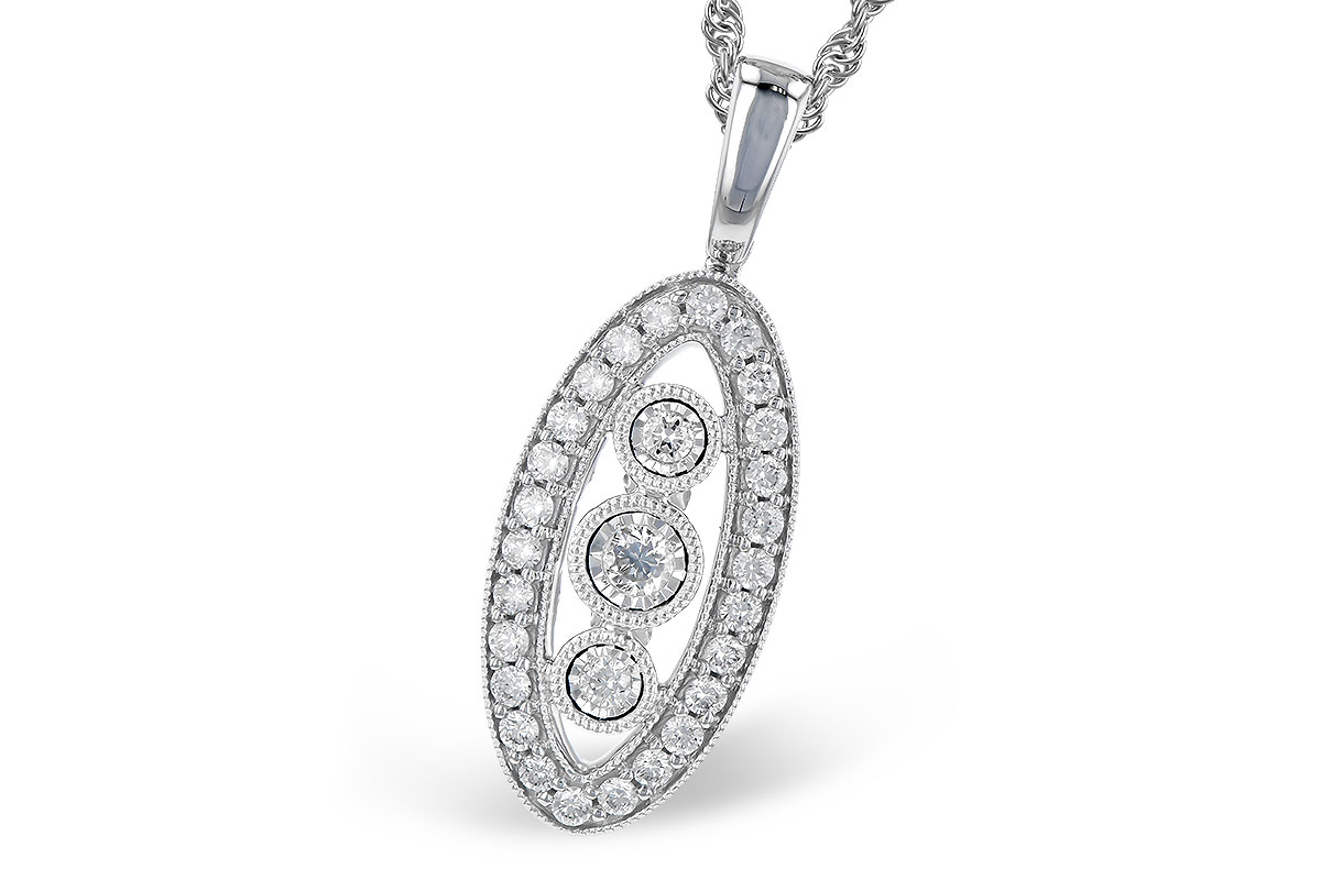 B327-46892: NECKLACE .34 TW