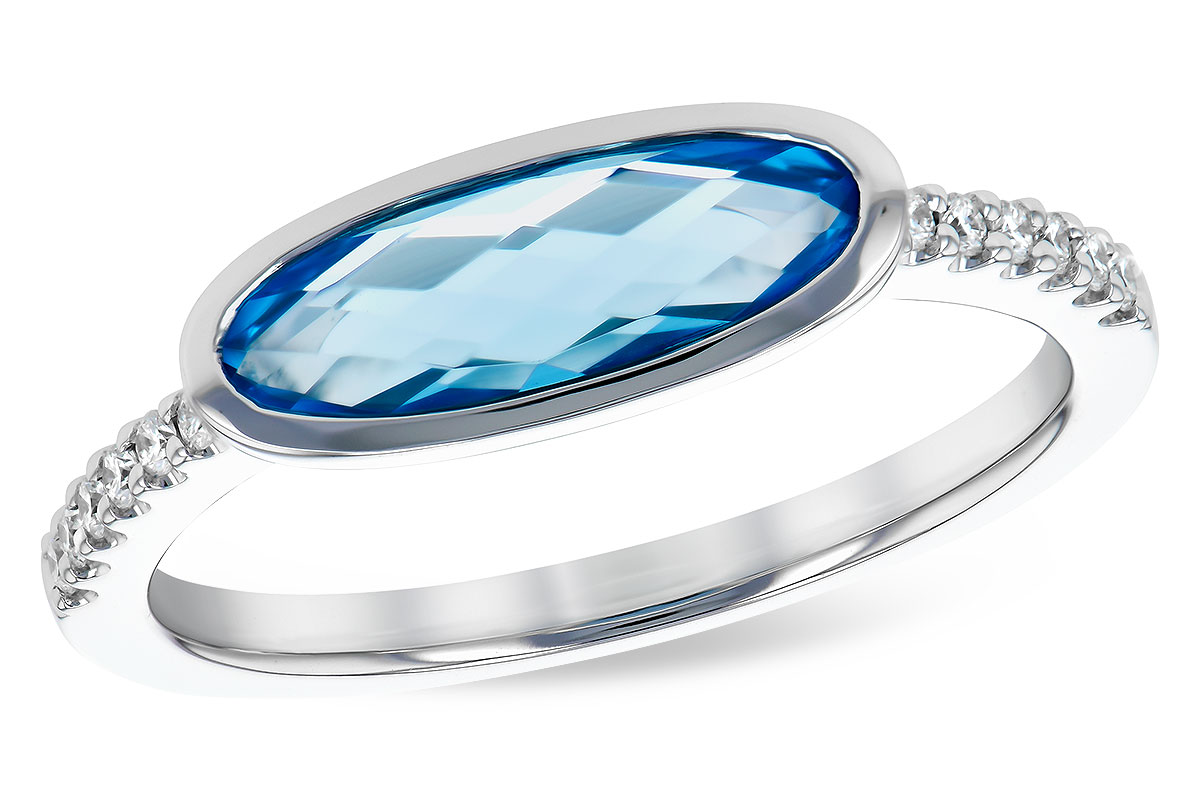 B327-48701: LDS RG 1.30 BLUE TOPAZ 1.40 TGW