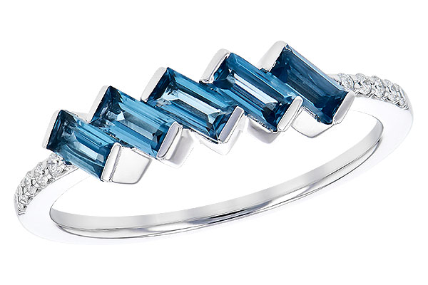 B327-54147: LDS RG .75 LONDON BLUE TOPAZ .82 TGW