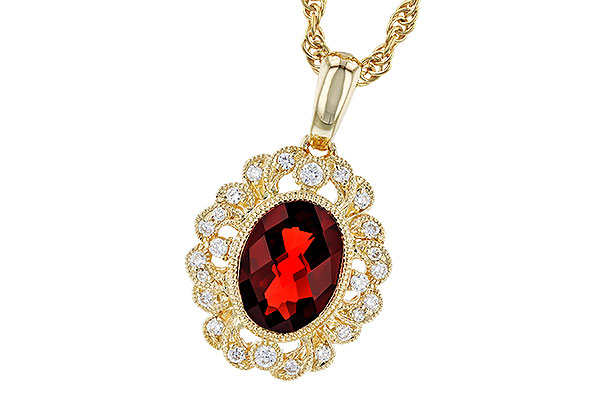 B328-38692: NECK 1.40 GARNET 1.54 TGW (8x6MM GAR)