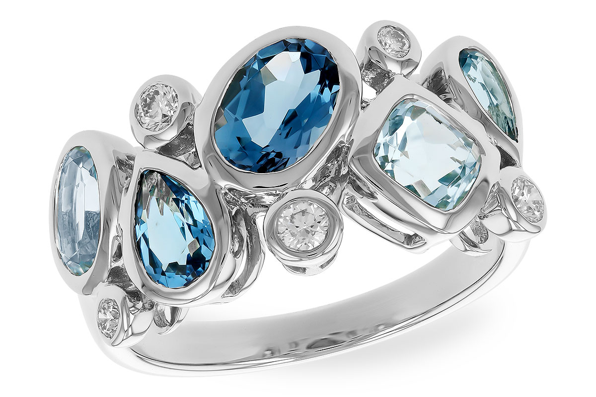B328-42274: LDS RG 2.57 BLUE TOPAZ TW 2.75 TGW
