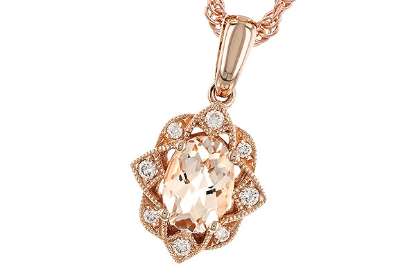 B328-43265: NECK .62 MORGANITE .70 TGW (7x5MM MORG)