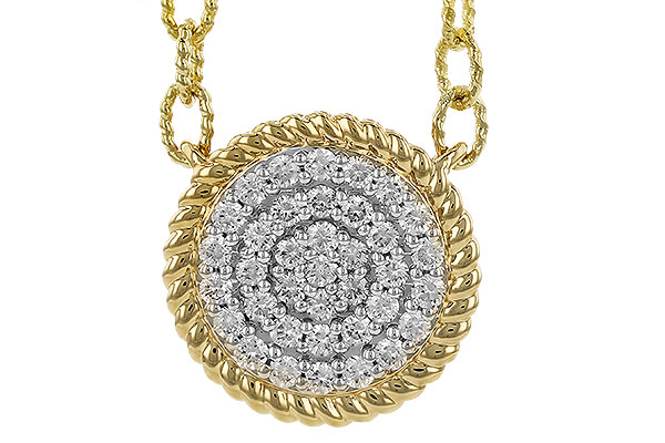 B328-45038: NECKLACE .32 TW (18")