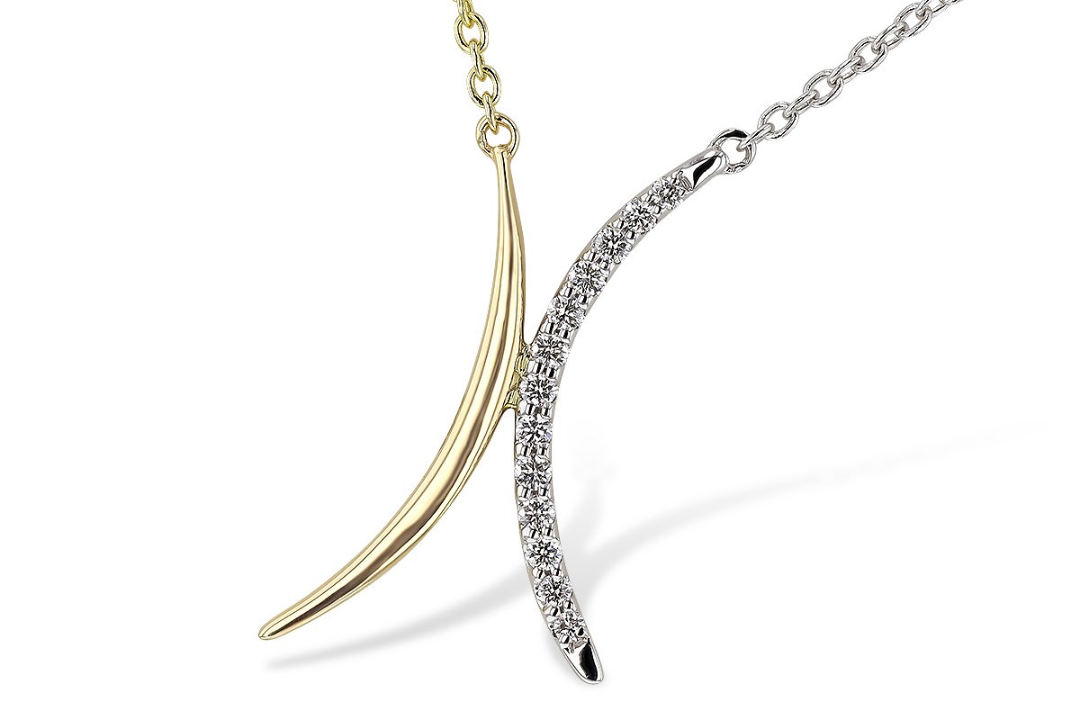 B329-27756: NECKLACE .14 TW (18")