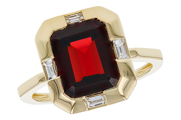 B329-31419: LDS RG 3.65 GARNET 3.82 TGW (10x8MM GAR)