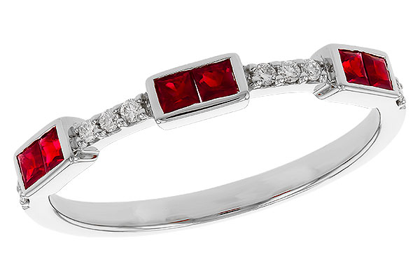 B329-32274: LDS WED RG .34 RUBY .41 TGW