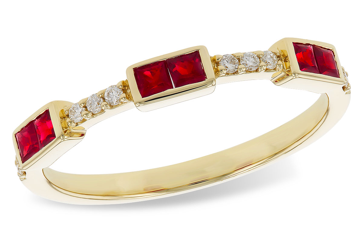 B329-32274: LDS WED RG .34 RUBY .41 TGW