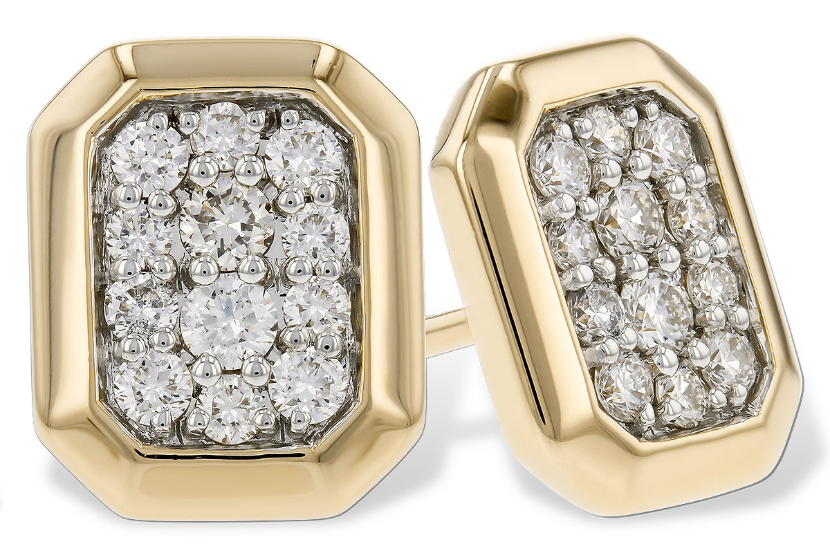 B329-34110: EARRINGS .38 TW