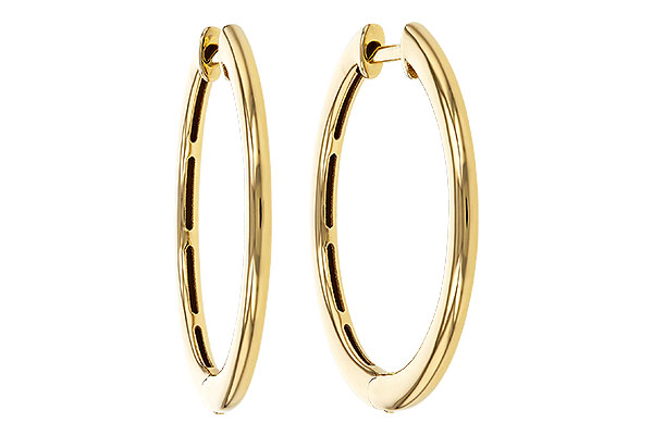 B329-35019: GOLD EARRINGS (24MM)