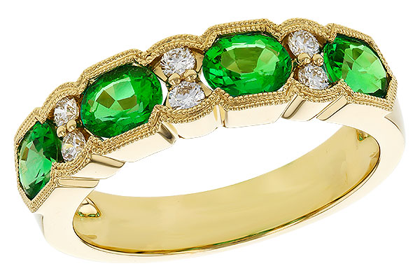 B329-35065: LDS WED RG 1.20 EMERALD 1.38 TGW (5x4MM EMER)