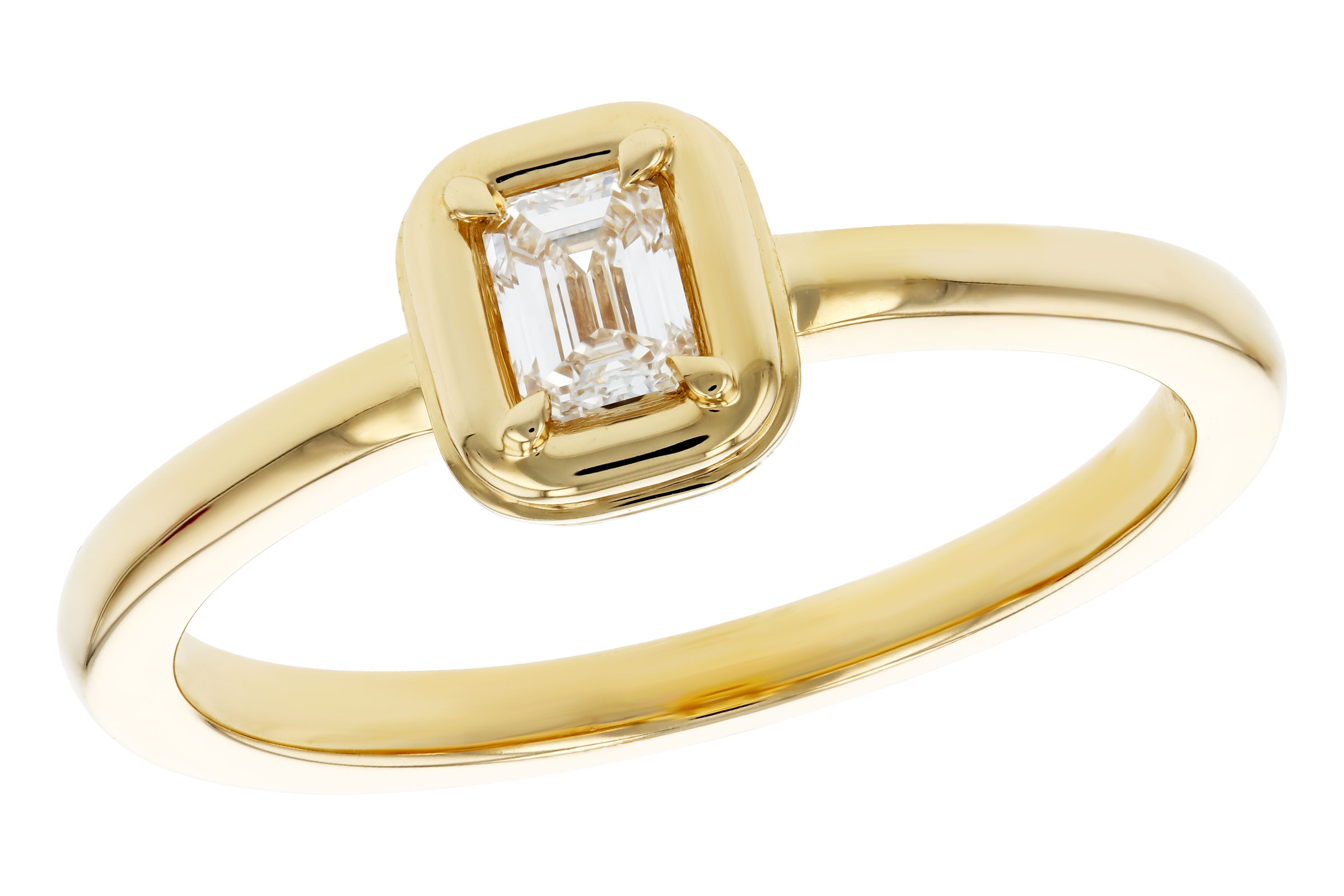 B330-20538: LDS DIA RG .24 EMERALD CUT DIA