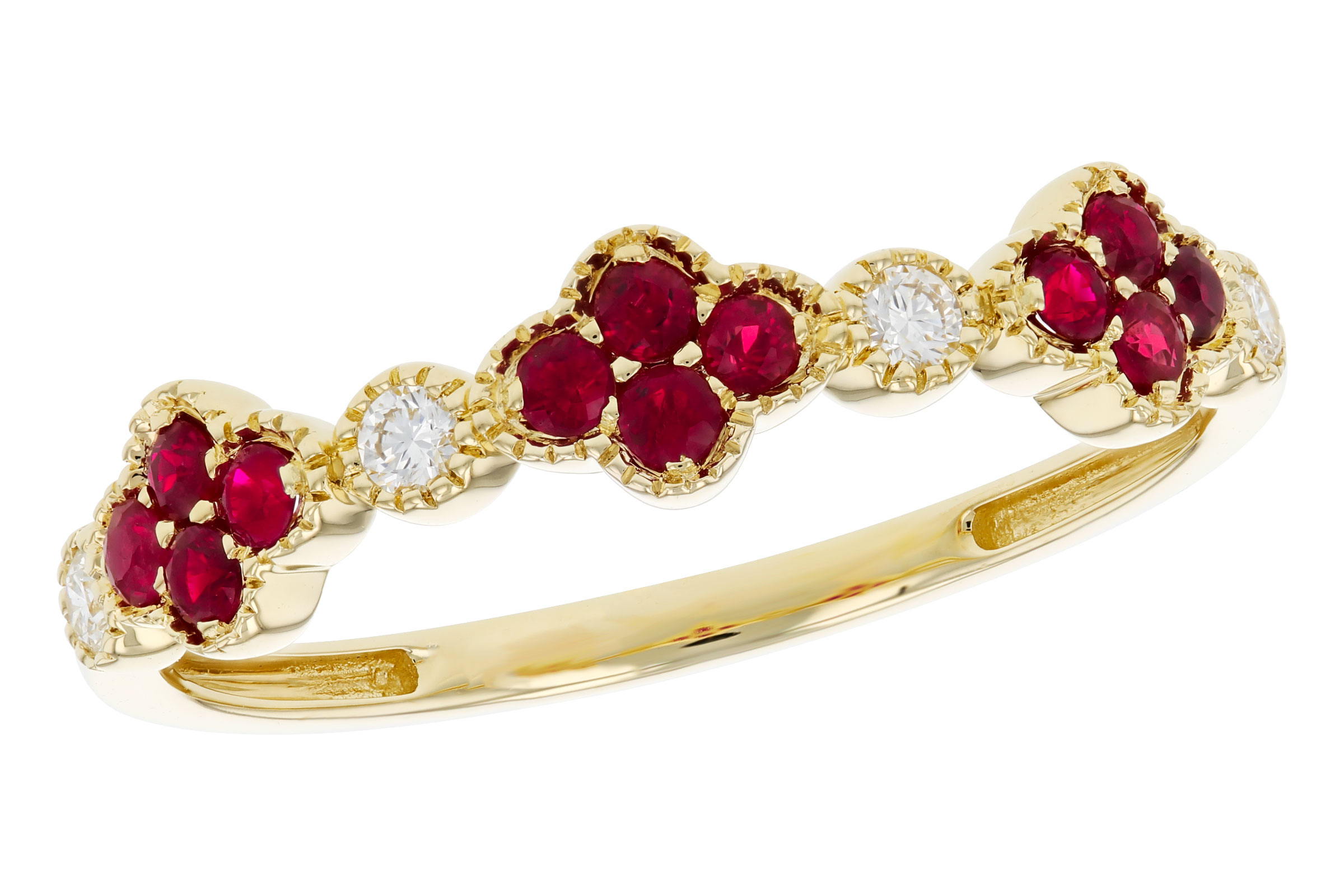 B330-21383: LDS WED RG .22 TW RUBY .30 TGW