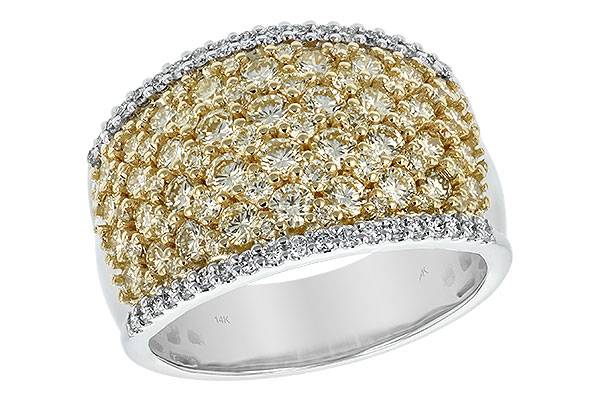 C243-84128: LDS DIA WED RG 1.82 YELLOW DIAS 2.02 TW
