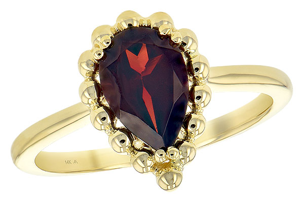 C243-85983: LDS GARNET RING 1.38 CT