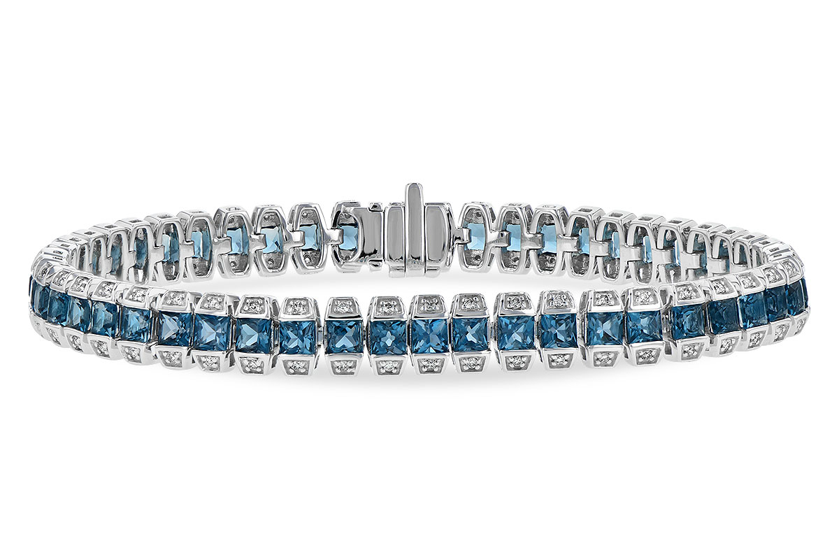 C244-73265: BRACELET 8.58 LONDON BLUE TOPAZ 9.03 TGW