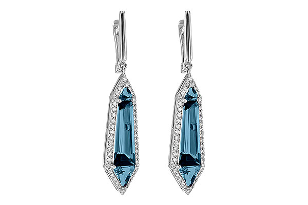 C244-75919: EARR 5.25 LONDON BLUE TOPAZ 5.67 TGW